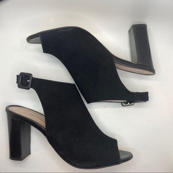Barney’s of New York sling back open toe heels - Picture 5 of 9